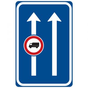 Omezení v jízdním pruhu