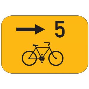 Směrová tabulka pro cyklisty
