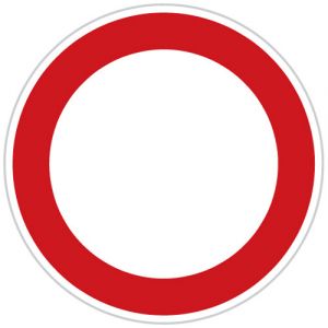 Zákaz vjezdu všech vozidel (v obou směrech)